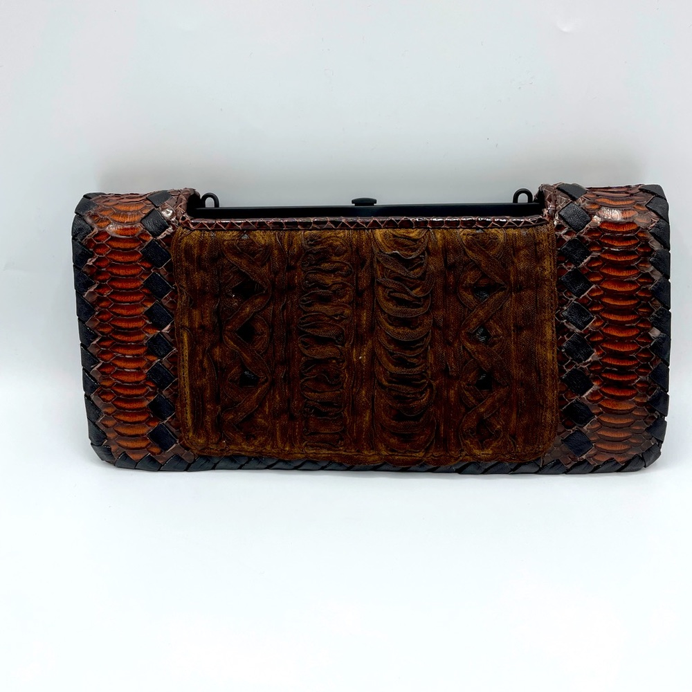 Bottega Veneta Anaconda Clutch